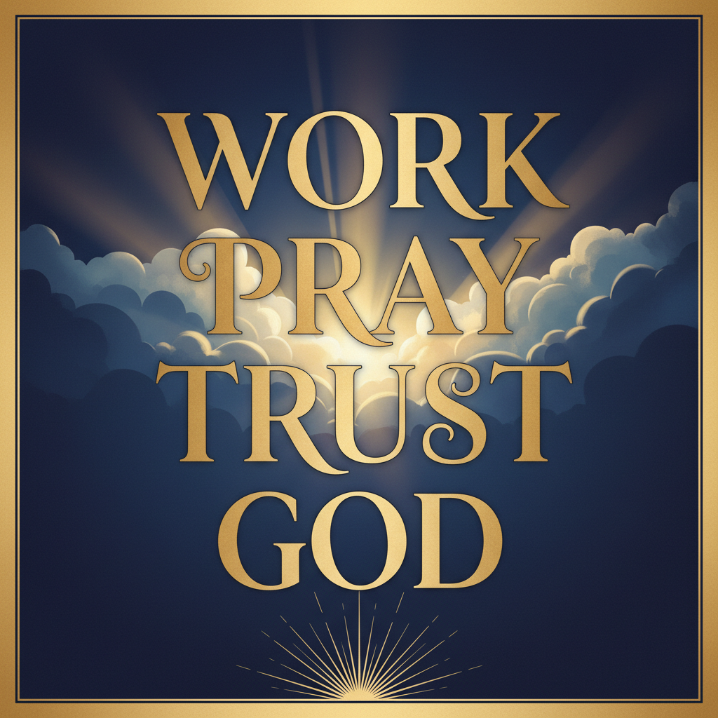"Pray Work Trust God" Collections