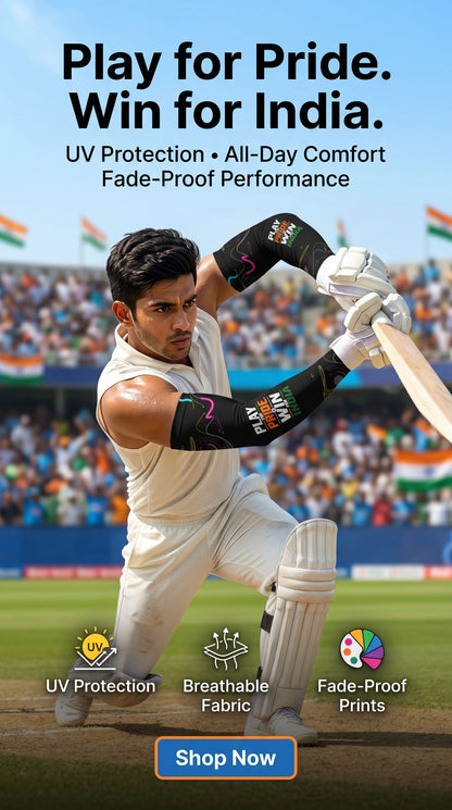 "Play for Pride Win for India" Sports Arm Sleeves (Pack of 2)
