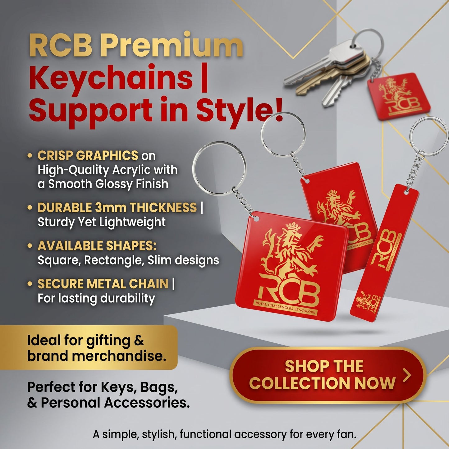 RCB Keychain