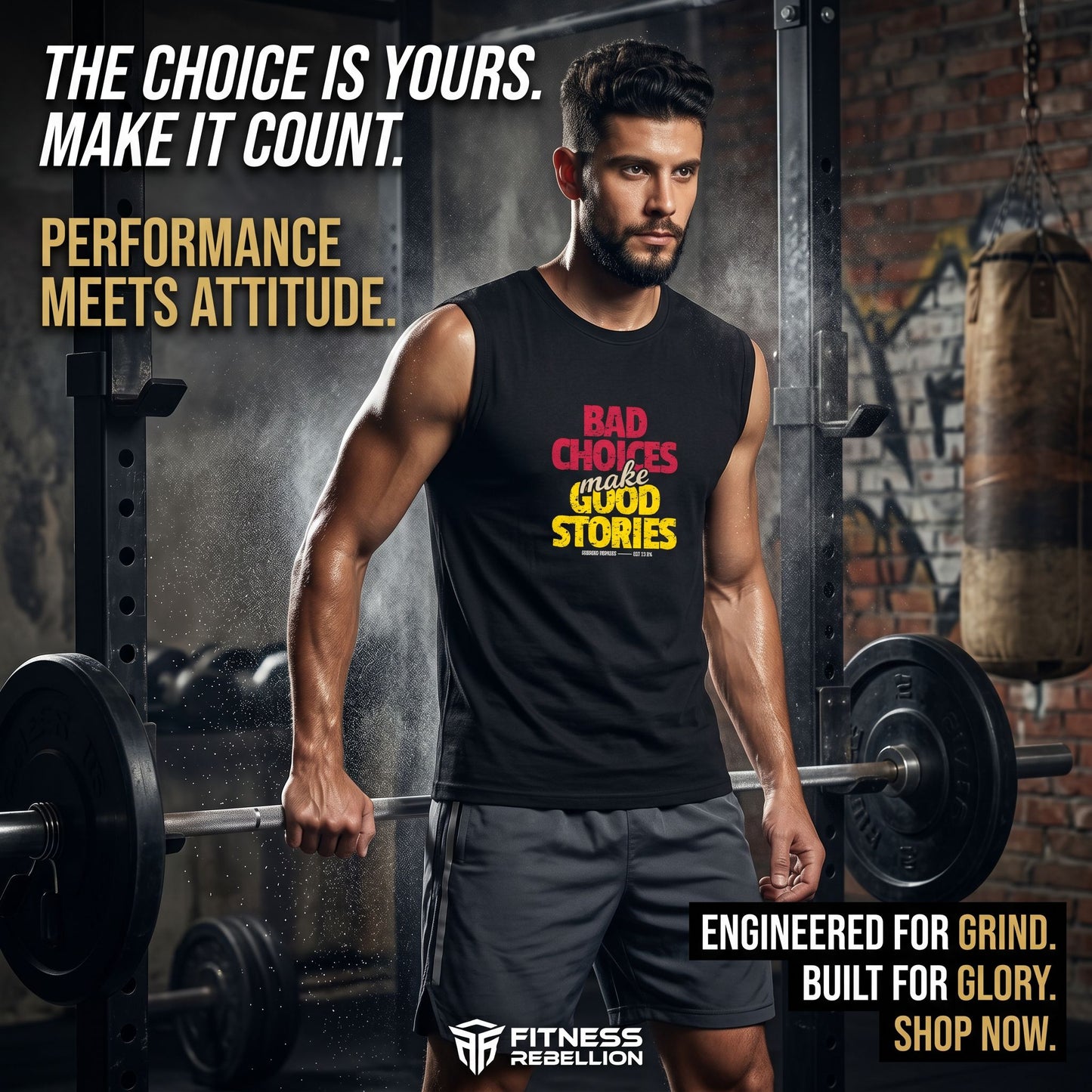 Bad Choices Make Good Stories Men's Sleeveless T-Shirt