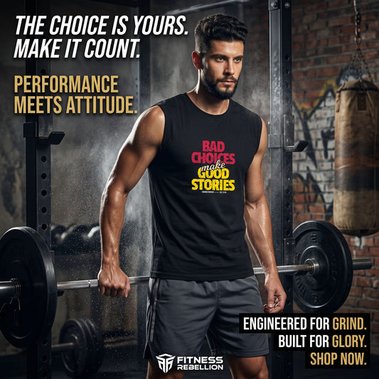 Bad Choices Make Good Stories Men's Sleeveless T-Shirt