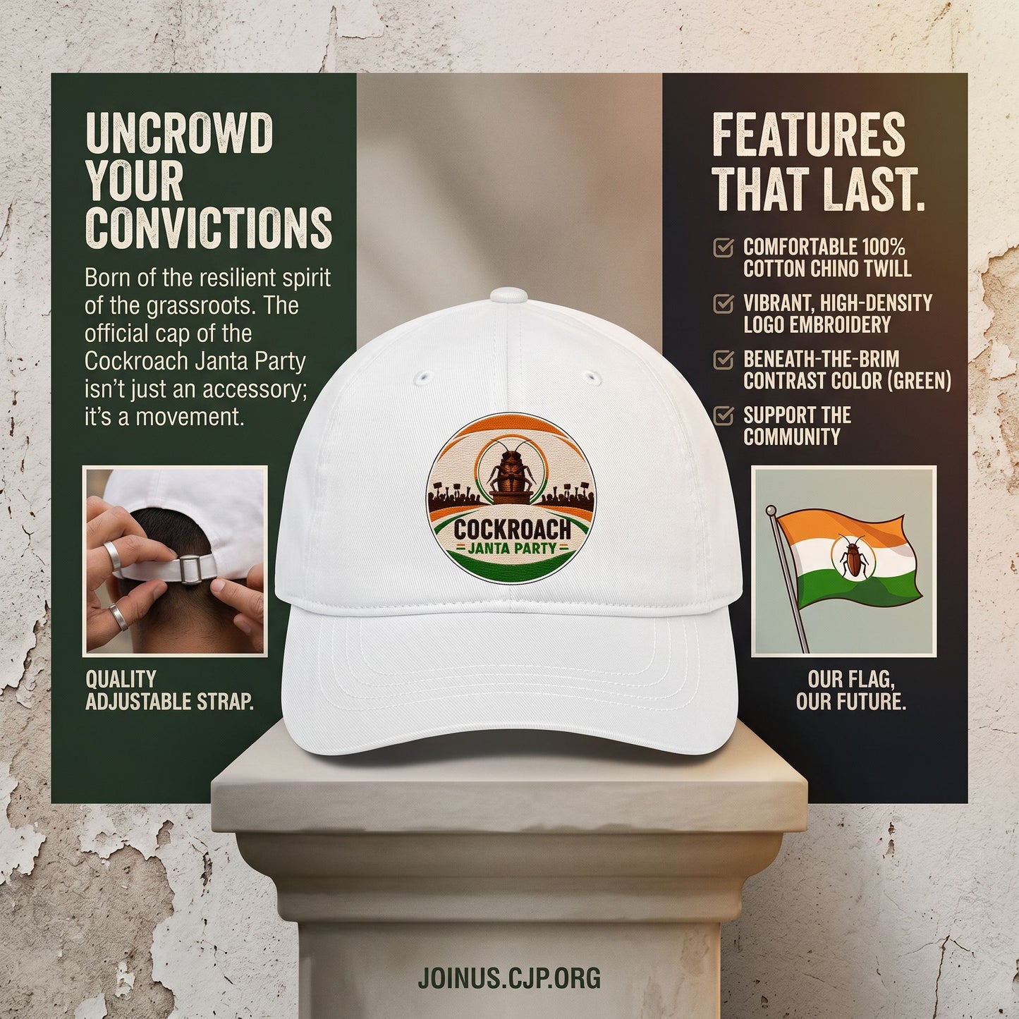 Cockroach Janta Party BaseBall Cap