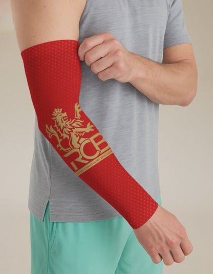 Red & Gold Sports Arm Sleeves (Pack of 2)