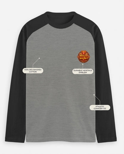 ಹೆಮ್ಮೆಯ ಕನ್ನಡಿಗ (Hemmeya Kannadiga - Karnataka Pride) Unisex Raglan T-Shirt