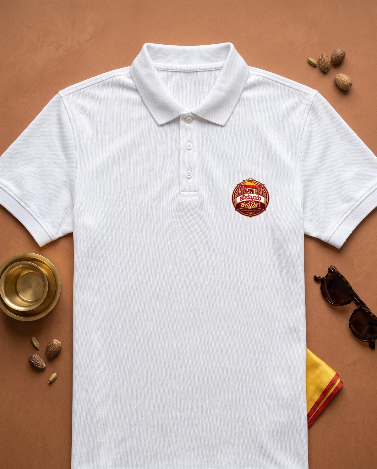 ಹೆಮ್ಮೆಯ ಕನ್ನಡಿಗ (Hemmeya Kannadiga - Karnataka Pride) Men's Polo T-Shirt